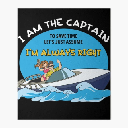 Multinautic I'm On A Boat Nauti Funny Flag Blue