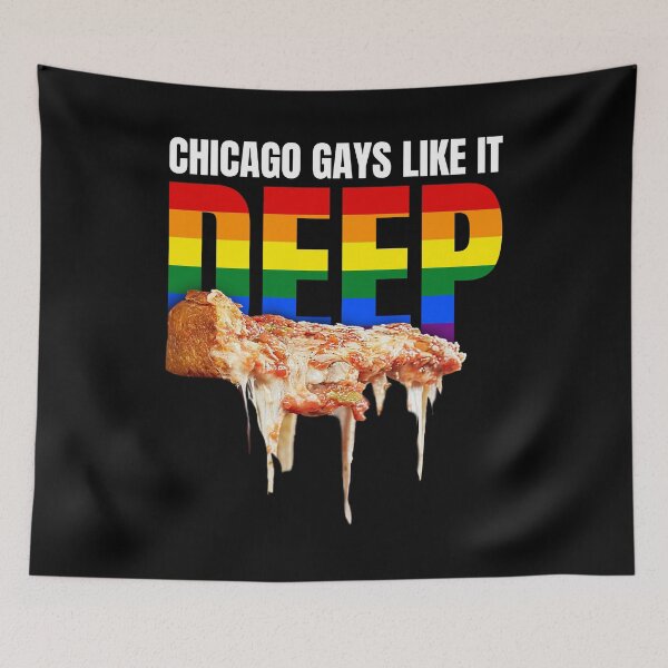 Item preview, Chicago Gays Like It Deep (Pizza) designed and sold by 90sBullsShirts.
