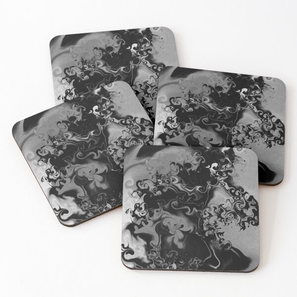 Item preview, BW fluid art designed and sold by Jaded Willow.