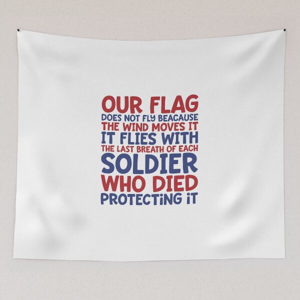 Item preview, Our flag does not fly because the wind moves it designed and sold by pnkpopcorn.