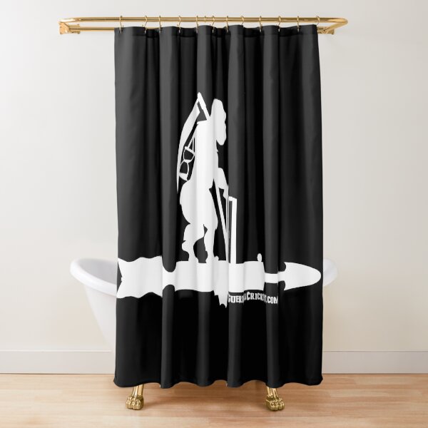 Old Father Guerilla white Shower Curtain