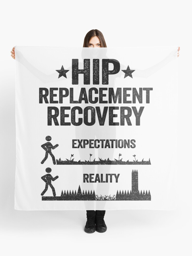 New Hip Replacement Recovery Surgery Funny Reality Throw Pillow by Stronzi