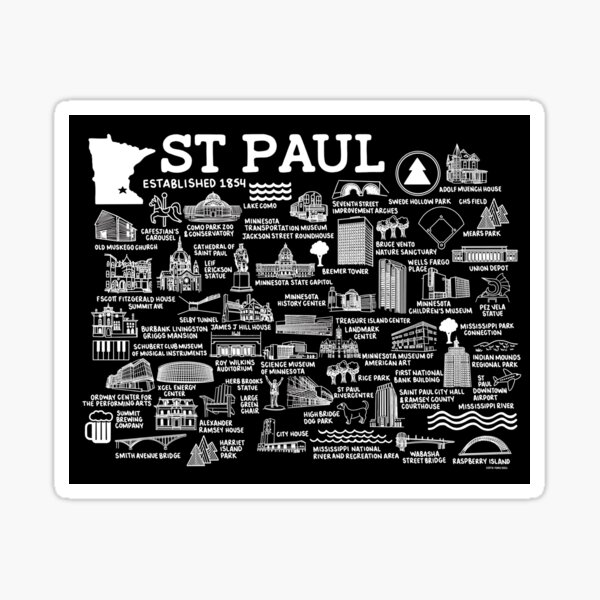 st-paul-map-sticker-by-fiberandgloss-redbubble