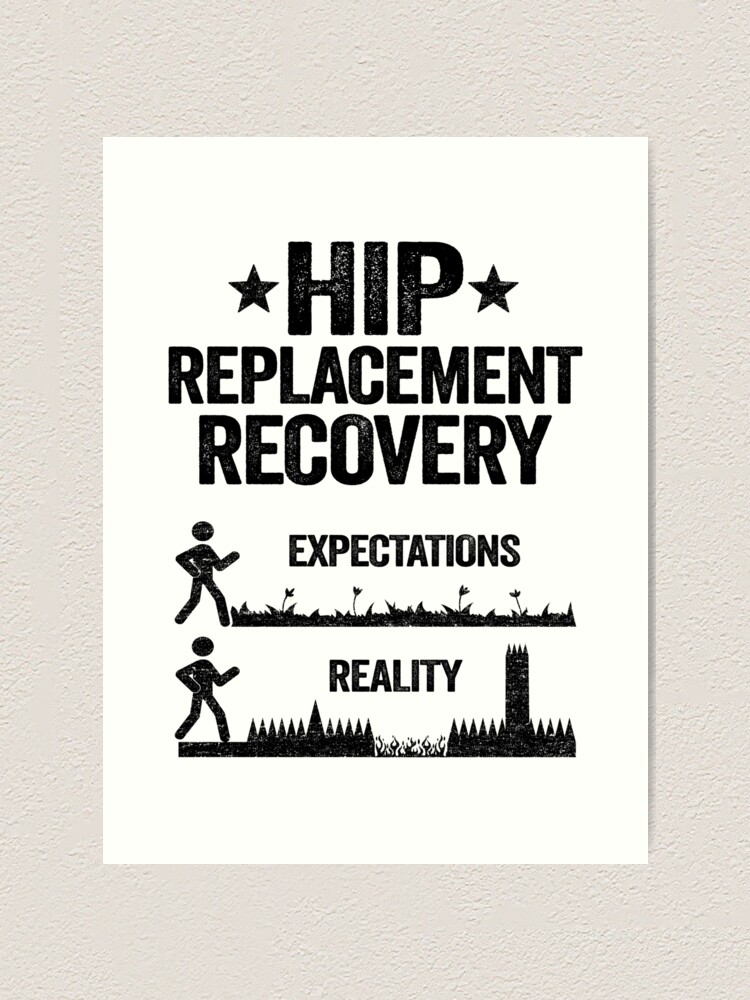 New Hip Replacement Recovery Surgery Funny Reality Throw Pillow by Stronzi