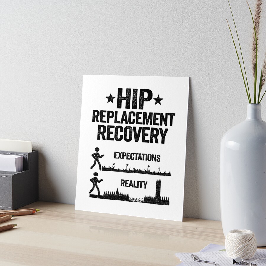 New Hip Replacement Recovery Surgery Funny Reality Throw Pillow by Stronzi