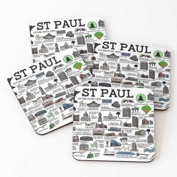 Item preview, St Paul Map  designed and sold by fiberandgloss.