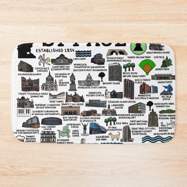 Item preview, St Paul Map  designed and sold by fiberandgloss.