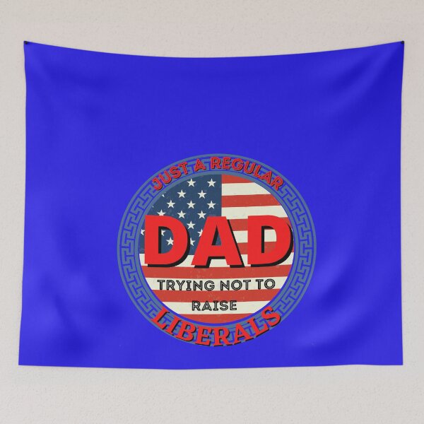 Item preview, Just a regular dad trying not to raise liberals designed and sold by SmartTShirtTime.