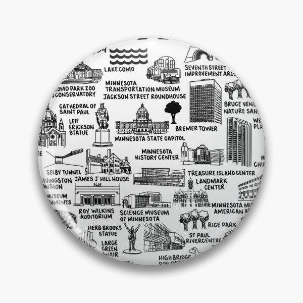 Item preview, St Paul Map  designed and sold by fiberandgloss.