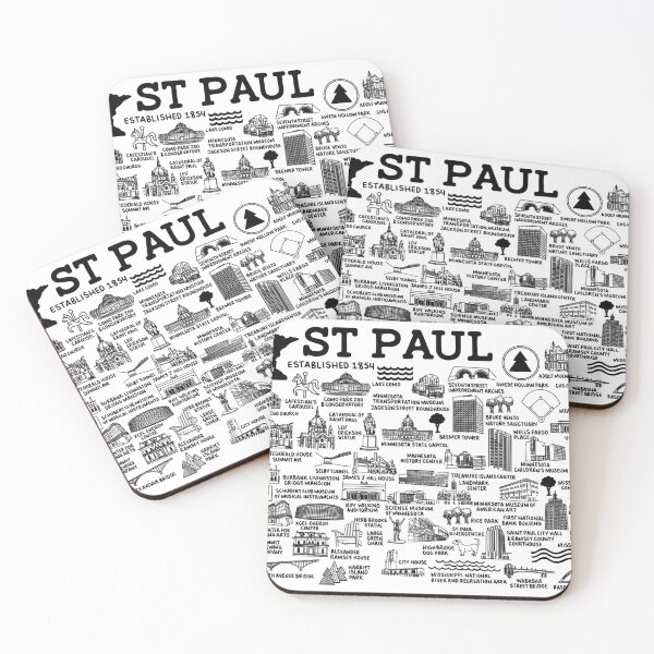Item preview, St Paul Map  designed and sold by fiberandgloss.