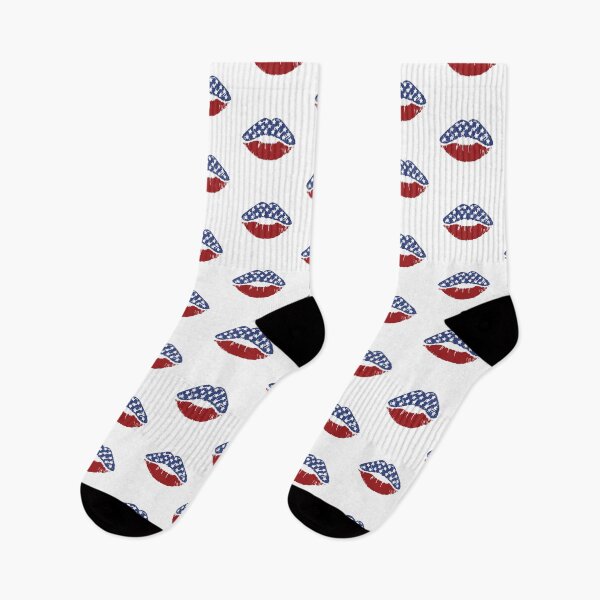 Item preview, American flag lips designed and sold by pnkpopcorn.