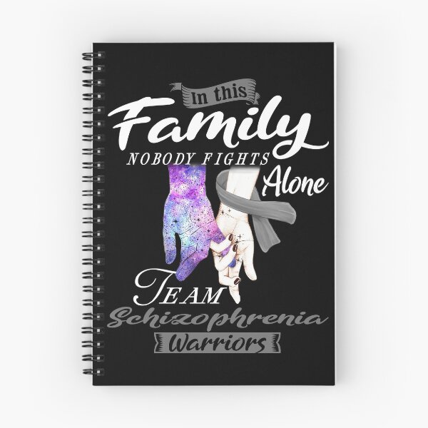 Item preview, In This Family Nobody Fights Alone Team Schizophrenia Warrior designed and sold by deputylove.