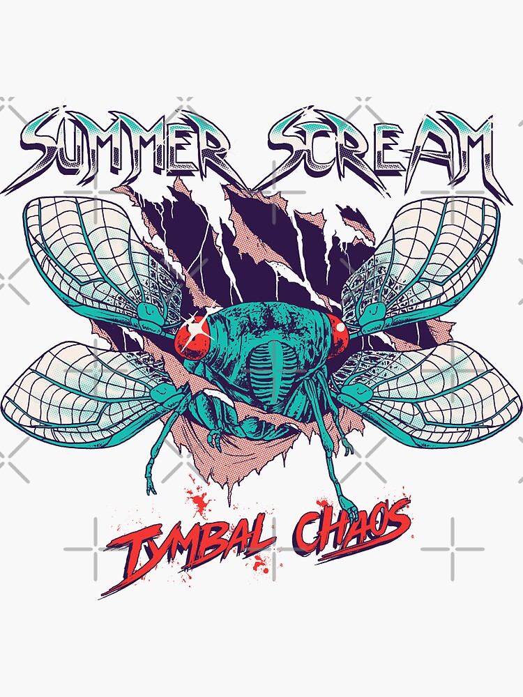 "Summer Scream" Sticker for Sale by wytrab8 Redbubble