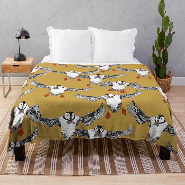 Item preview, Atlantic Puffins gold designed and sold by scrummy.