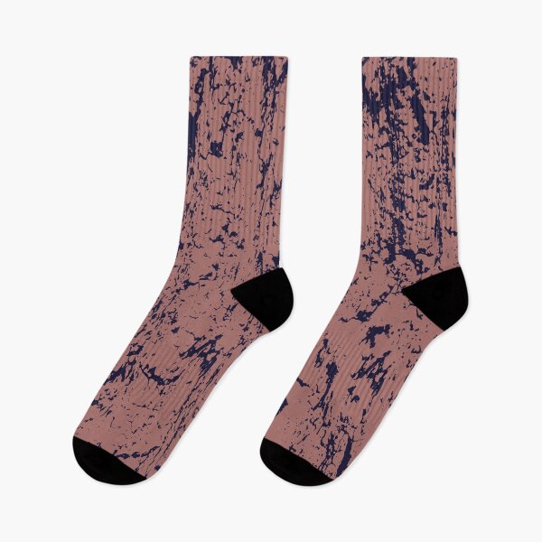 Aperçu de l'œuvre Motif de surface craquelé abstrait naturel avec une texture riche dans des couleurs rose poussiéreux profond et bleu marine créée et vendue par InnaEvans.