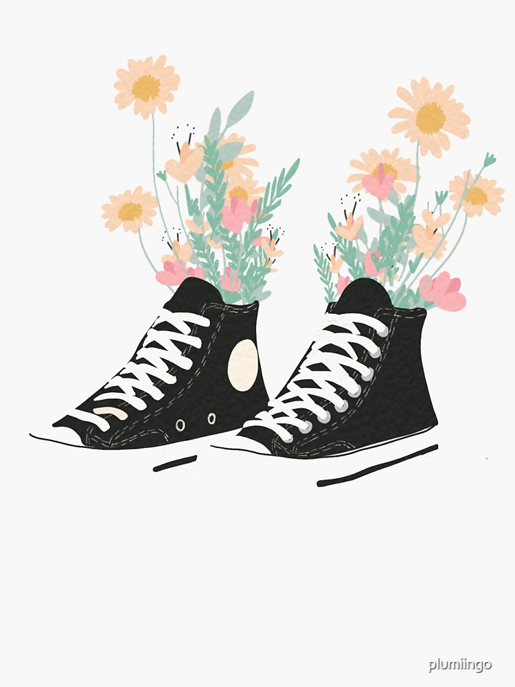 Floral Vans Sticker Flower Sneaker, Sticker, Flower Arrangement, Water  Resistant, Planner Decal, Hydroflask, Vans Sticker 