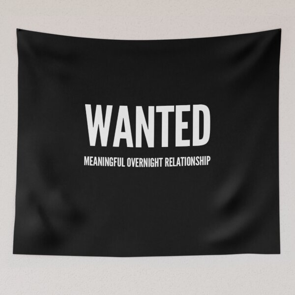 Item preview, Wanted Meaningful Overnight Relationship designed and sold by RiseandShineTee.