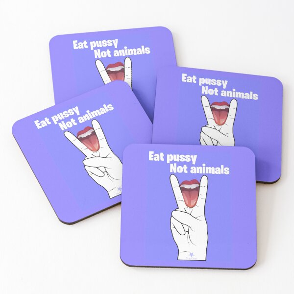 Item preview, Eat Pu**y - Not Animals designed and sold by Black Star.