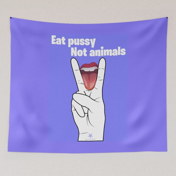 Item preview, Eat Pu**y - Not Animals designed and sold by Black Star.