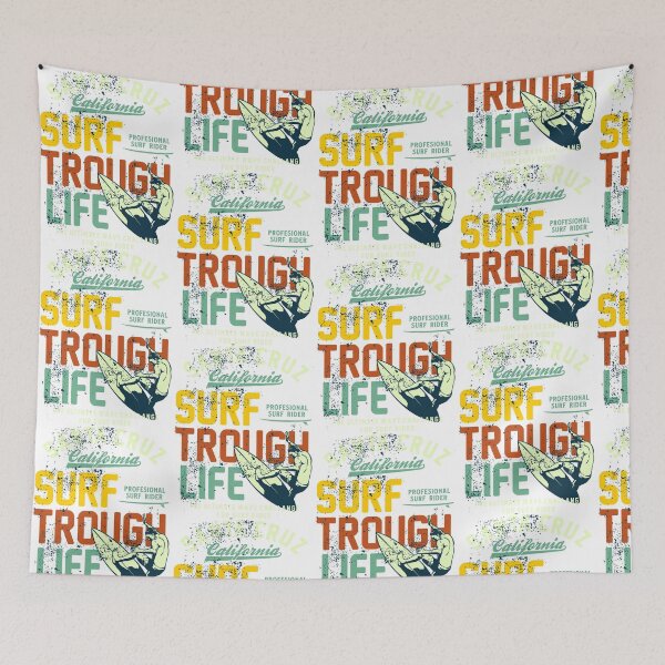 Item preview, SANTA CRUZ California SURF THROUGH LIFE Design designed and sold by boopsblunt.