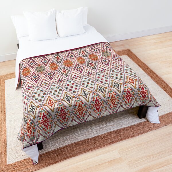 Bohemian Heritage Geometric Traditional Moroccan Style Comforter