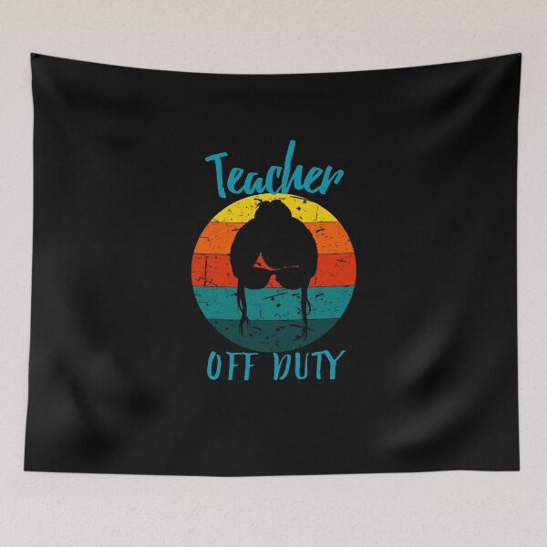 Item preview, Vintage Sunset Teacher Off Duty  designed and sold by Not A Typical  Teacher.