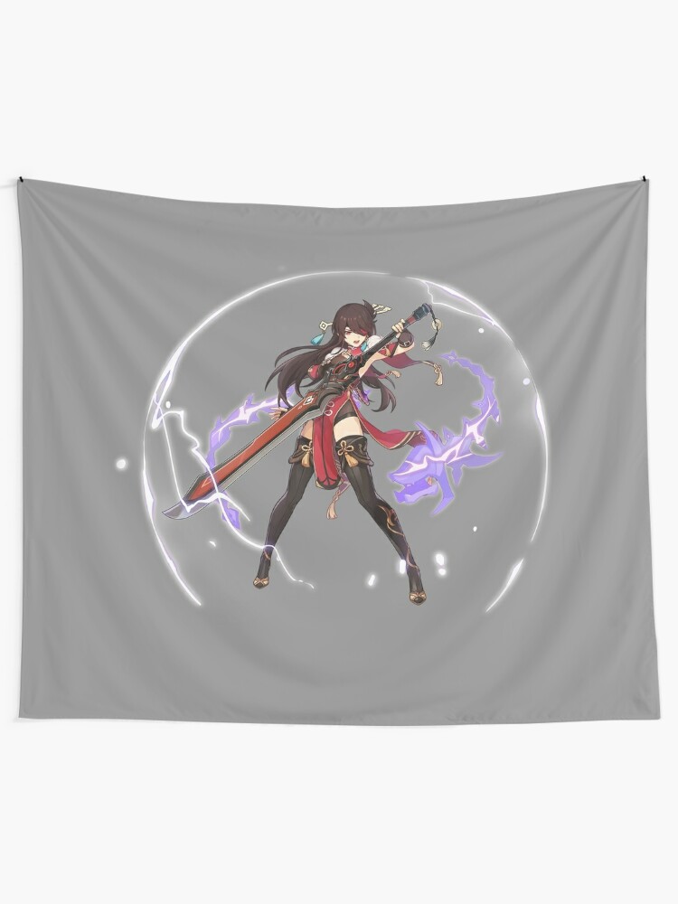 Genshin Impact Beidou Official Character Wish Gacha Splash Art   Tapestry,1000x Pad,750x1000,f8f8f8 