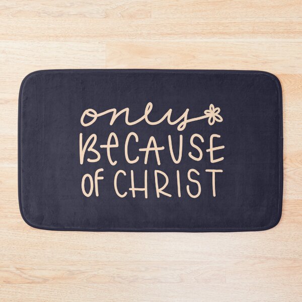 Item preview, ONLY BECAUSE OF CHRIST designed and sold by handletteringem.
