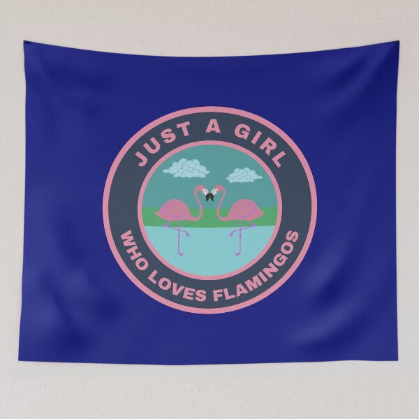 Item preview, Just a girl who loves Flamingos designed and sold by fev-rocks.