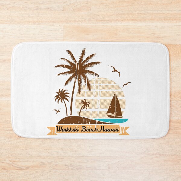 Item preview, Retro Waikiki Beach Hawaii  Summer Day For a Sail designed and sold by Samsdesignshop.