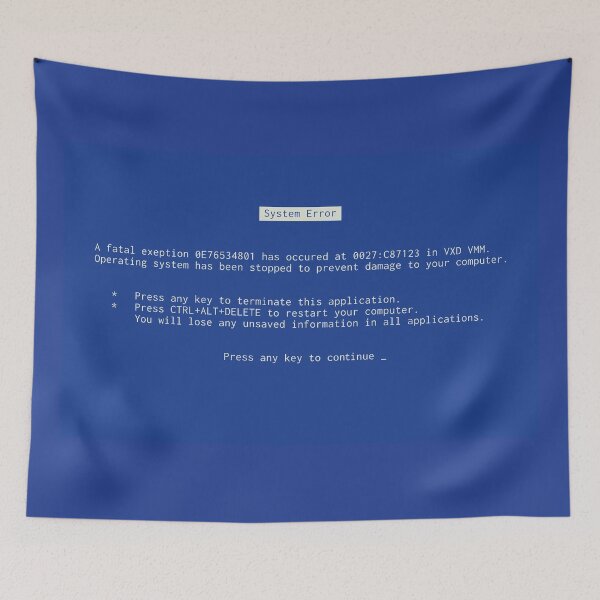 Item preview, Blue Screen of Death. designed and sold by PixelRoux.