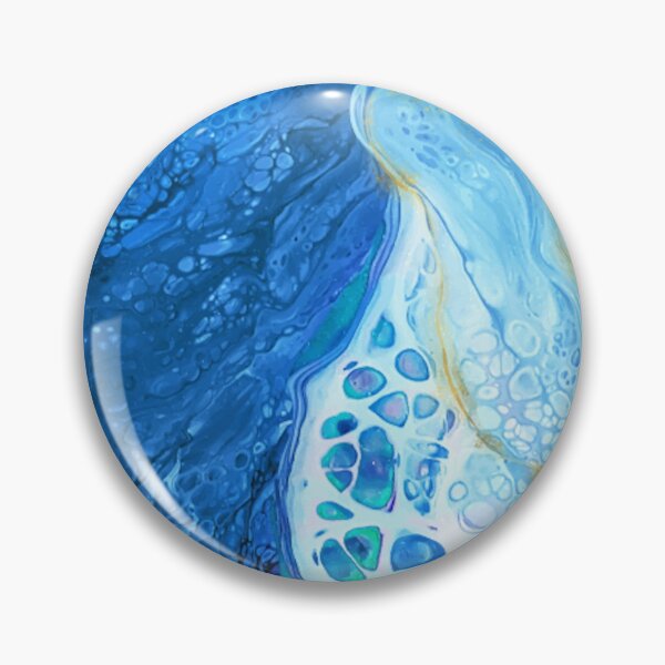 Item preview, Blue Glacier Abstract Acrylic Paint Pour Painting Acrylic Pour designed and sold by Legendary  Status.