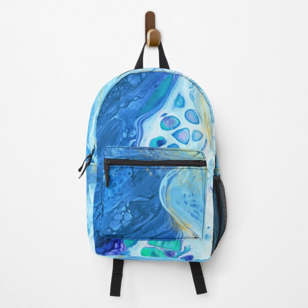Item preview, Blue Glacier Abstract Acrylic Paint Pour Painting Acrylic Pour designed and sold by Legendary Status.