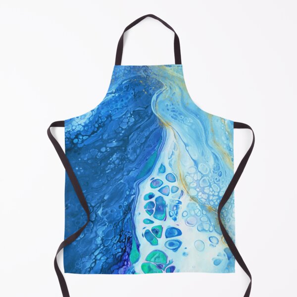 Item preview, Blue Glacier Abstract Acrylic Paint Pour Painting Acrylic Pour designed and sold by Legendary Status.