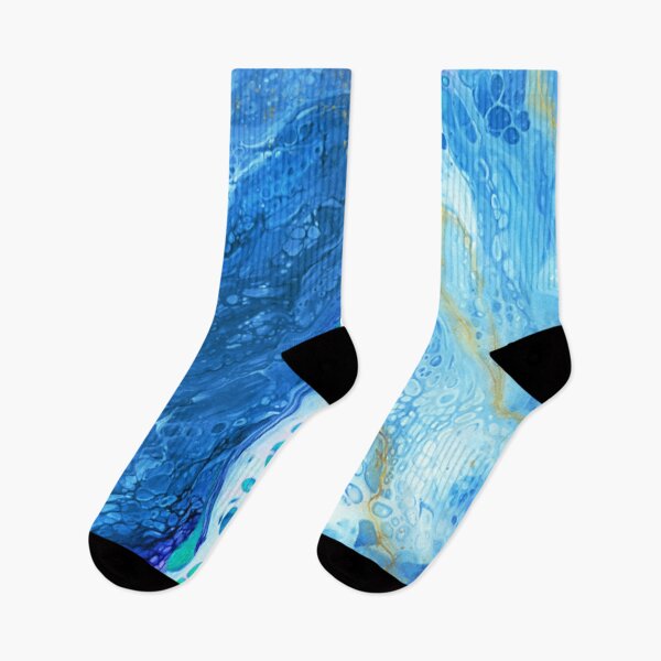 Artikelvorschau, Blauer Gletscher Abstrakte Acrylfarbe Gießen Malerei Acryl Gießen entworfen und verkauft von Legendary  Status.