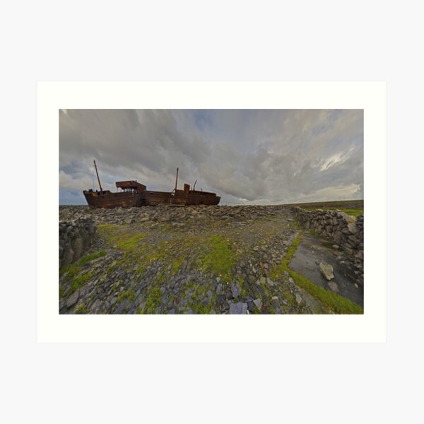 The Plassey - a wrectangular view Art Print