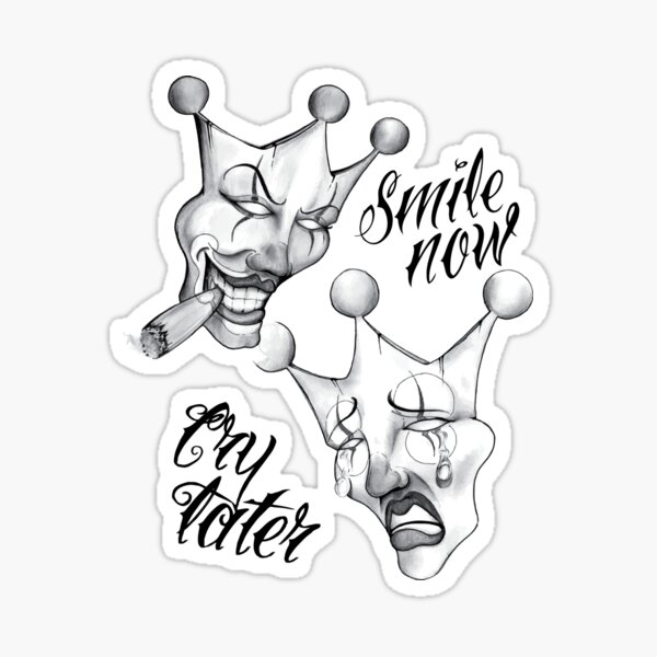 Download Cry Smile Stickers Redbubble