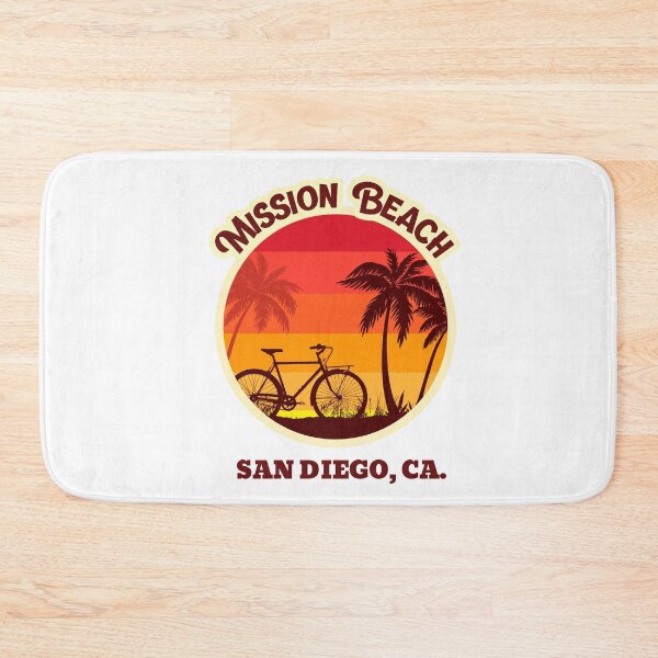 Item preview, Mission Beach California  Retro Sunset designed and sold by Samsdesignshop.