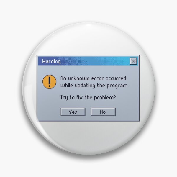 Item preview, Retro Warning error message. designed and sold by PixelRoux.