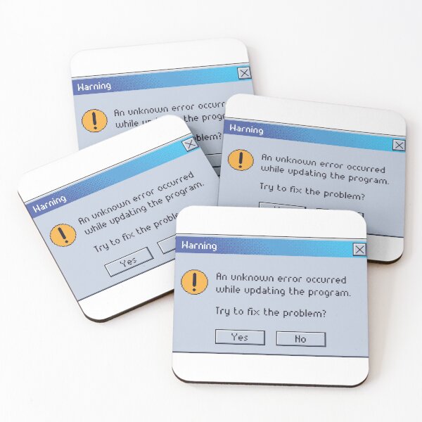 Item preview, Retro Warning error message. designed and sold by PixelRoux.