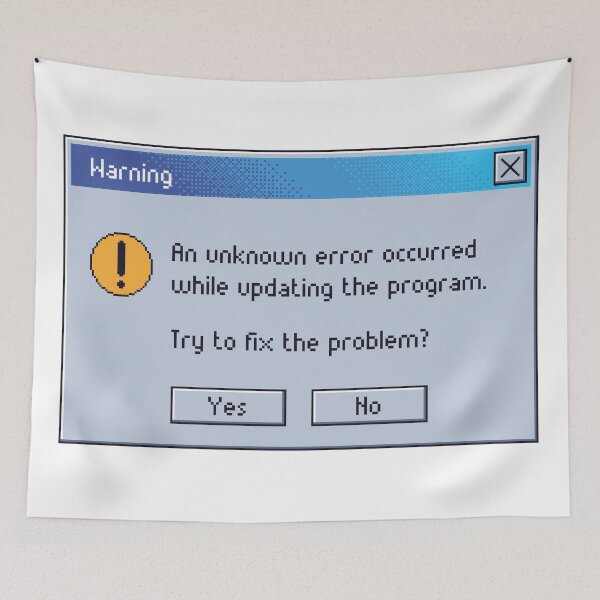 Item preview, Retro Warning error message. designed and sold by PixelRoux.