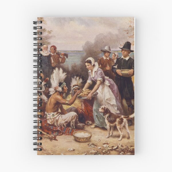 Item preview, The First Thanksgiving 1621 - Jean Leon Gerome Ferris designed and sold by warishellstore.