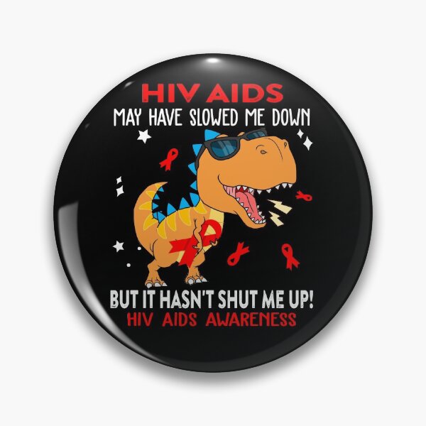 Item preview, Hiv Aids Awareness Dinosaur Lover Hiv Aids Warrior Gift designed and sold by Sabfit.