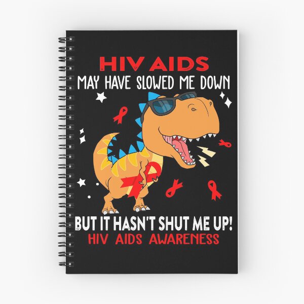 Item preview, Hiv Aids Awareness Dinosaur Lover Hiv Aids Warrior Gift designed and sold by Sabfit.