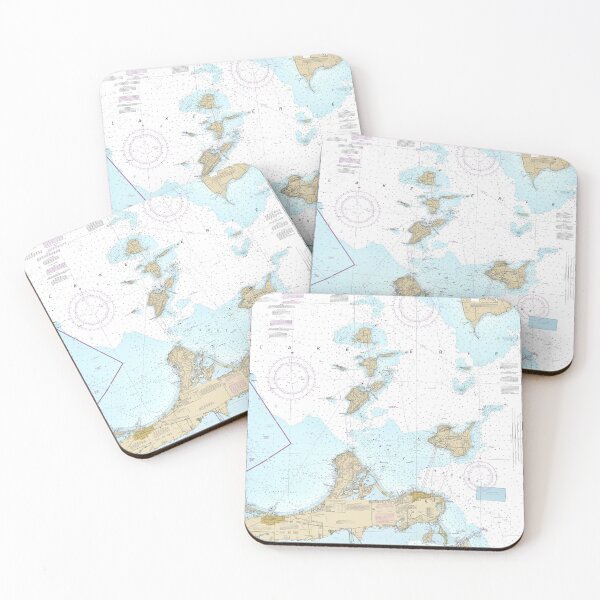 Islands in Lake Erie Coasters (Set of 4)