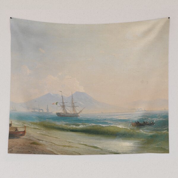 Item preview, View Of Mount Vesuvius (1878) By Ivan Aivazovsky. designed and sold by sunny-007.
