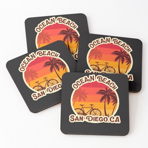Item preview, Ocean Beach San Diego California Retro Sunset designed and sold by Samsdesignshop.