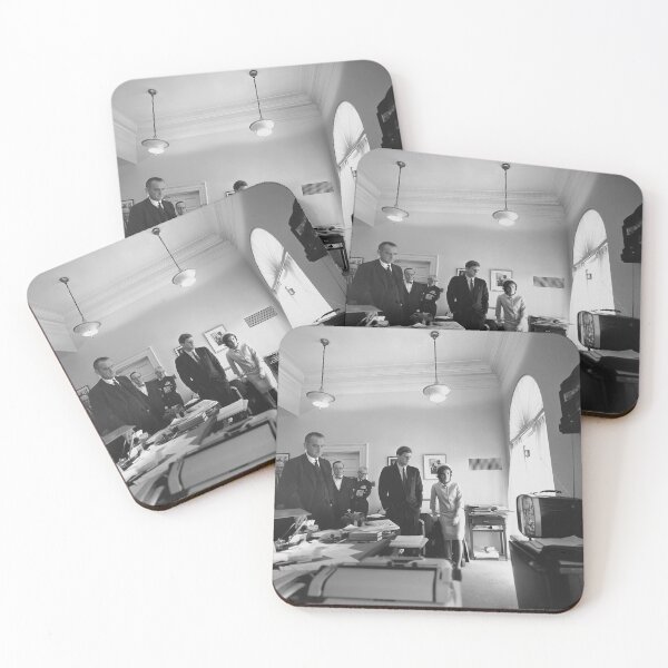 Item preview, President Kennedy Watching Space Flight On TV - 1961 designed and sold by warishellstore.