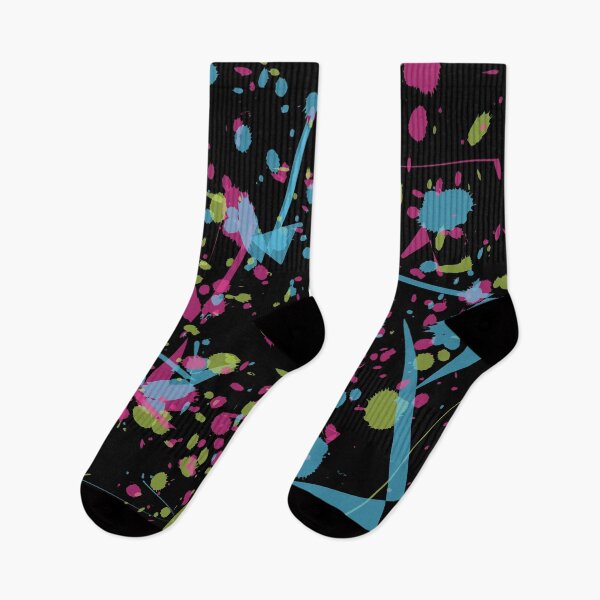 Item preview, Neon splatter on black designed and sold by BLMcreations.