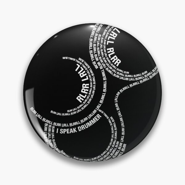 Item preview, I Speak Drummer - Paradiddle Drum Rudiment RLRR LRLL Pattern (white text) designed and sold by Kendall Anderson.